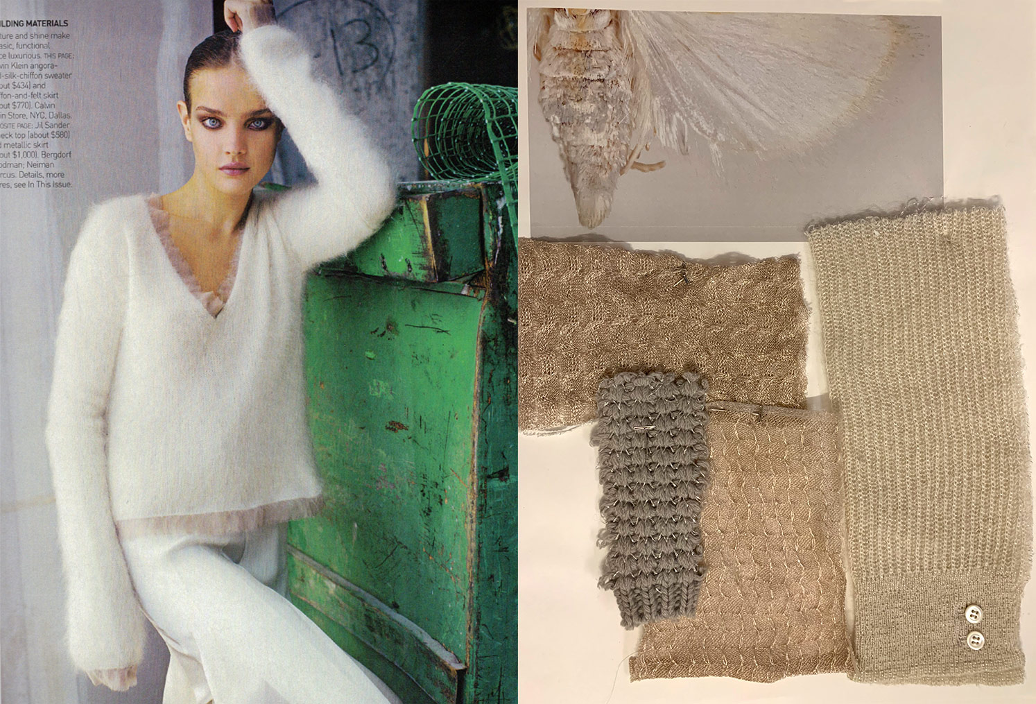 Vogue Editorial, Swatch Development.